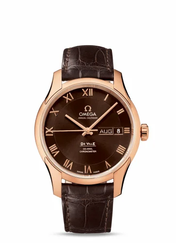 Omega De Ville Co-Axial Annual Calendar Red Gold / Brown / Alligator 431.53.41.22.13.001 (43153412213001)